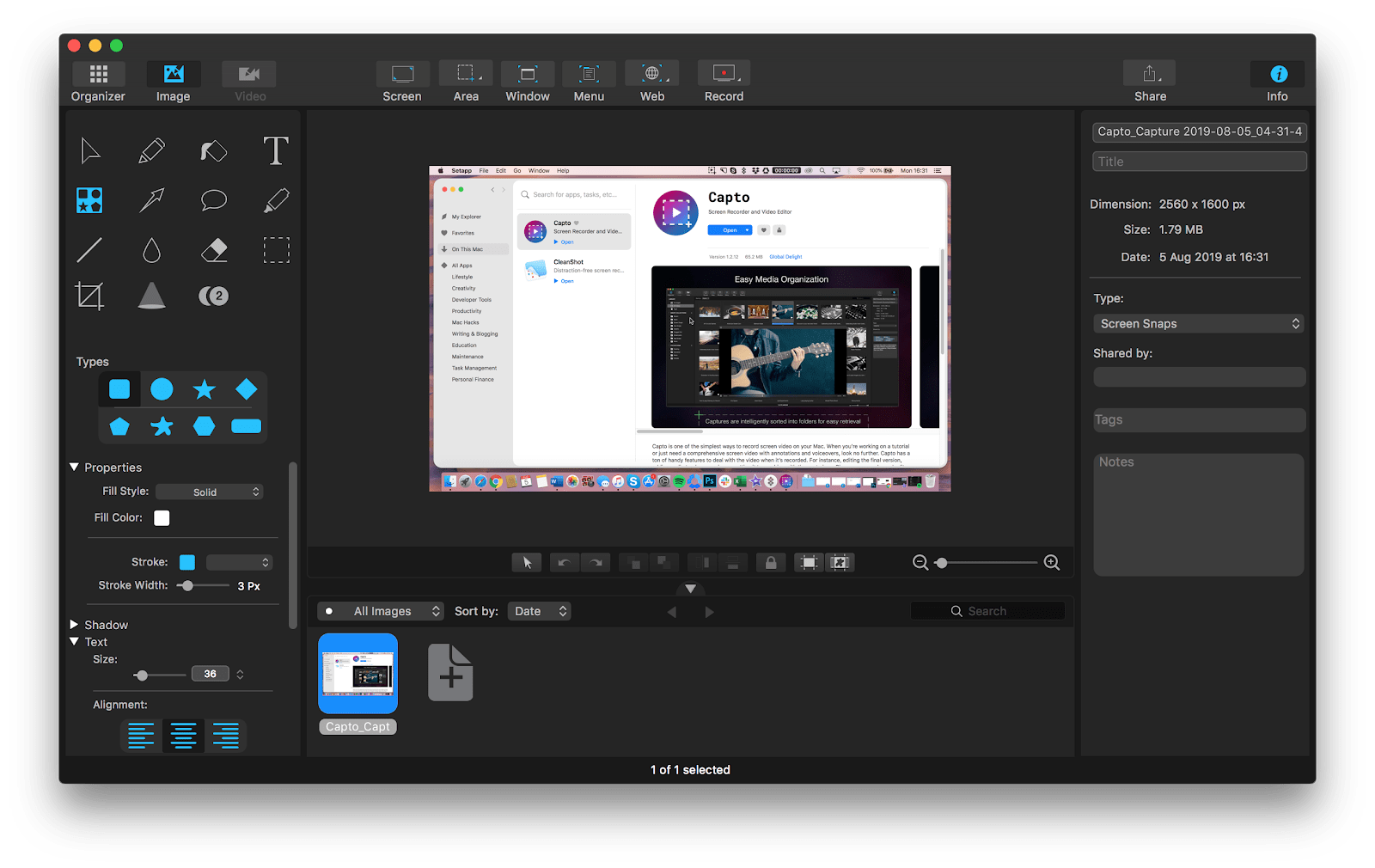 editing a screenshot in mac for free
